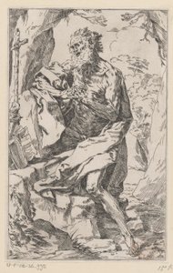 Szent Jeromos a vadonban alkotó: Guido Reni