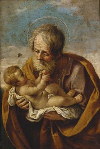 József és a gyermek Krisztus a karjában alkotó: Guido Reni