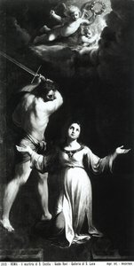 Szent Cecília mártírhalála, 1603 körül alkotó: Guido Reni