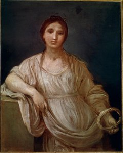 Fiatal lány koronás portréja (festmény alkotó: Guido Reni