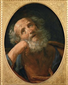 Szent Péter bűnbánó - Der reuige Petrus ... (festmény, vászon) alkotó: Guido Reni