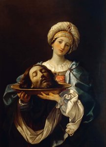 Salome, aki Keresztelő János fejét tartja, 1638 körül. alkotó: Guido Reni
