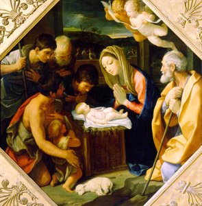 A Krisztus-gyermek imádása, 1640 alkotó: Guido Reni