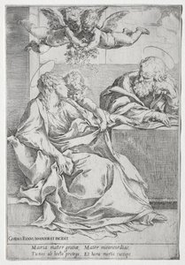 A Szent Család két angyallal alkotó: Guido Reni