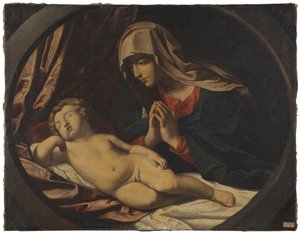 A Szűz és az alvó gyermek alkotó: Guido Reni