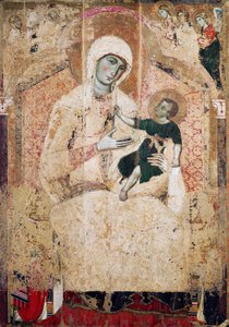 A trónra emelt Madonna