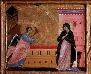 Az angyali üdvözlet. A predelle részlete, 1260-1280 körül