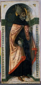 Szent Ágoston, 1500 körül (tempera fán) alkotó: Guidoccio di Giovanno Cozzarelli