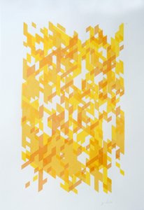Dekonstrukció N°14, 2014 (tinta, papír) alkotó: Guilherme Pontes