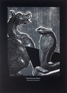 A Vipera harapásán, Így szólt Zarathustra, 2024 (fametszet és szitanyomat) alkotó: Guilherme Pontes
