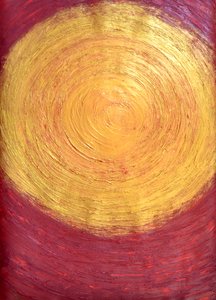 Set the controls to the heart of the Sun, 2014 (akril, papír) alkotó: Guilherme Pontes