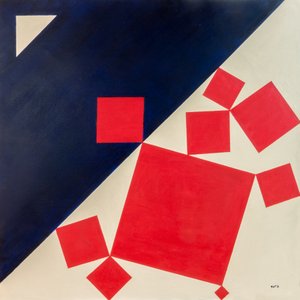 Szuprematista Bachus és Ariadné Tiziano után, 2016 (olaj, vászon) alkotó: Guilherme Pontes