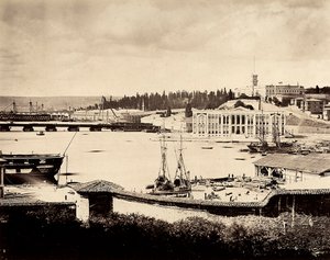 Konstantinápoly kikötője a Hajógyárral, Törökországban
