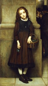 Viráglány az Opera előtt, 1873 alkotó: Guillaume Charles Brun