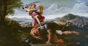 Dávid és Góliát, 1650-es évek vége (olaj, vászon)
