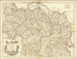 1706-os térkép - Tatárföld térképe alkotó: Guillaume Delisle