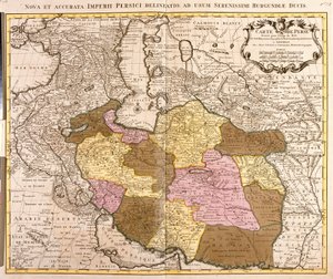 Perzsia térképe (rézkarc alkotó: Guillaume Delisle