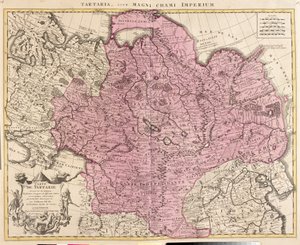Tartaria térképe (Közép-Ázsia, Szibéria, Turkesztán, Mongólia és Mandzsúria) (rézkarc