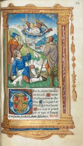 Nyomtatott Órakönyv (római használat): fol. 36r, A pásztoroknak szóló hirdetés.