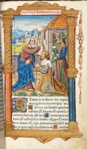 Nyomtatott Órakönyv (római használat): fol. 65r, Dávid és Sámuel.