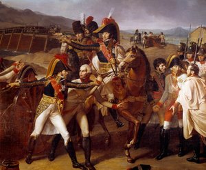 Meglepetés a Tabour dunai hídjáról 1805.11.14. Marechaux Lannes és Murat győzelme Auersperg hercege felett. Részlet Jean Lannes, Montebello hercege (1769-1809), Joachim Murat (1787-1815) az első dunai hadjárat során. Fájdalom