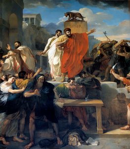 Virginia halála Kr.e. 449-ben Appius Claudius, a Római Köztársaság decemvirje, rabszolgájaként követeli Virginiát (Verginia), Virginius (Verginius) százados lányát, akibe szerelmes. Hatalmával visszaélve megállásra készteti. A decemvir c