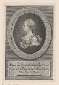 Marie Antoinette hercegnő, 1770. alkotó: Guillaume Phillipe Benoist