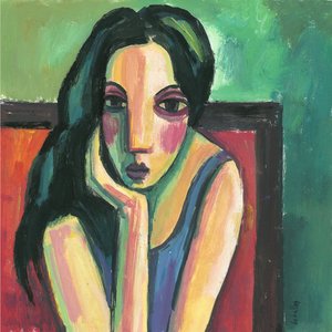 Fekete hajú lány, 2013 (gouache, papír)