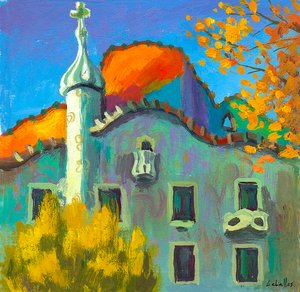 Casa Batlló, 2007 (gouache, papír) alkotó: Guillermo Martí Ceballos