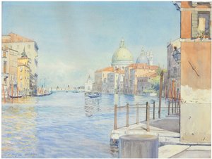 A Canal Grande, Velence, a Santa Maria della Salute-val