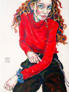 Bildnis einer Frau,  Flamme