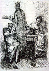 Mabel; "Anya édes! Nagyon remélem, hogy ez a háború nem ér véget, mielőtt befejezem a zoknimat!" a 