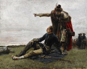Svéd XII. Károly és Ivan Mazepa a poltavai csata után, 1879 alkotó: Gustaf Cederström