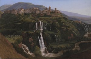Kilátás az olaszországi Tivolira alkotó: Gustaf Wilhelm Palm
