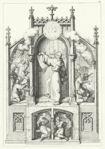Négy jelenet Luther Márton életéből (metszet) alkotó: Gustav Ferdinand Leopold Konig