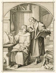 Luther Márton és Philipp Melanchthon (Philippe, Philippus Melanchthon alkotó: Gustav Ferdinand Leopold Konig