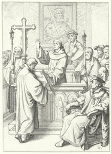 Luther Mártonnak Andreas Karlstadt doktorált a Wittenbergi Egyetemen, 1512