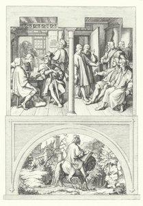 Jelenetek Luther Márton életéből (metszet) alkotó: Gustav Ferdinand Leopold Konig