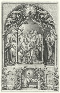 Luther Márton halála (metszet) alkotó: Gustav Ferdinand Leopold Konig