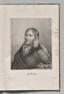 Németország híres szerzői: Chrisoph August Tiedge portréja alkotó: Gustav Karl Friedrich Luderitz