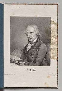 Németország híres szerzői: Johann Elert Bode portréja alkotó: Gustav Karl Friedrich Luderitz