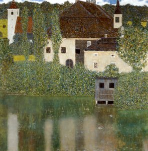 Kastély az Atter-tavon, Unterrach kastély az Attersee-n 1908 alkotó: Gustav Klimt