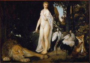 Fabula (olaj, vászon alkotó: Gustav Klimt