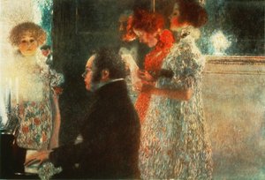 Schubert a zongoránál alkotó: Gustav Klimt