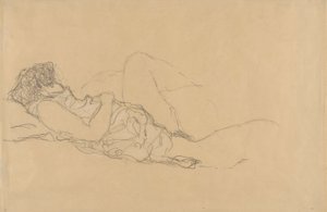 Alvó Nő alkotó: Gustav Klimt