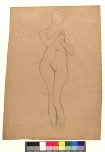 Stehender weiblicher Akt alkotó: Gustav Klimt