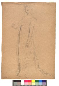 Studie zu einem Damenporträt alkotó: Gustav Klimt