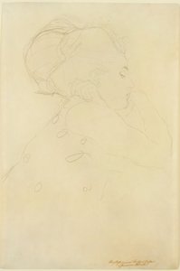 Tanulmány "A menyasszony" című képhez, 1917-18 körül (ceruza, papír) alkotó: Gustav Klimt