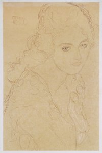 Tanulmány a Ria Munk III. portréja című festményhez alkotó: Gustav Klimt