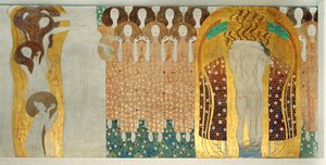 A Beethoven-fríz, részlet alkotó: Gustav Klimt